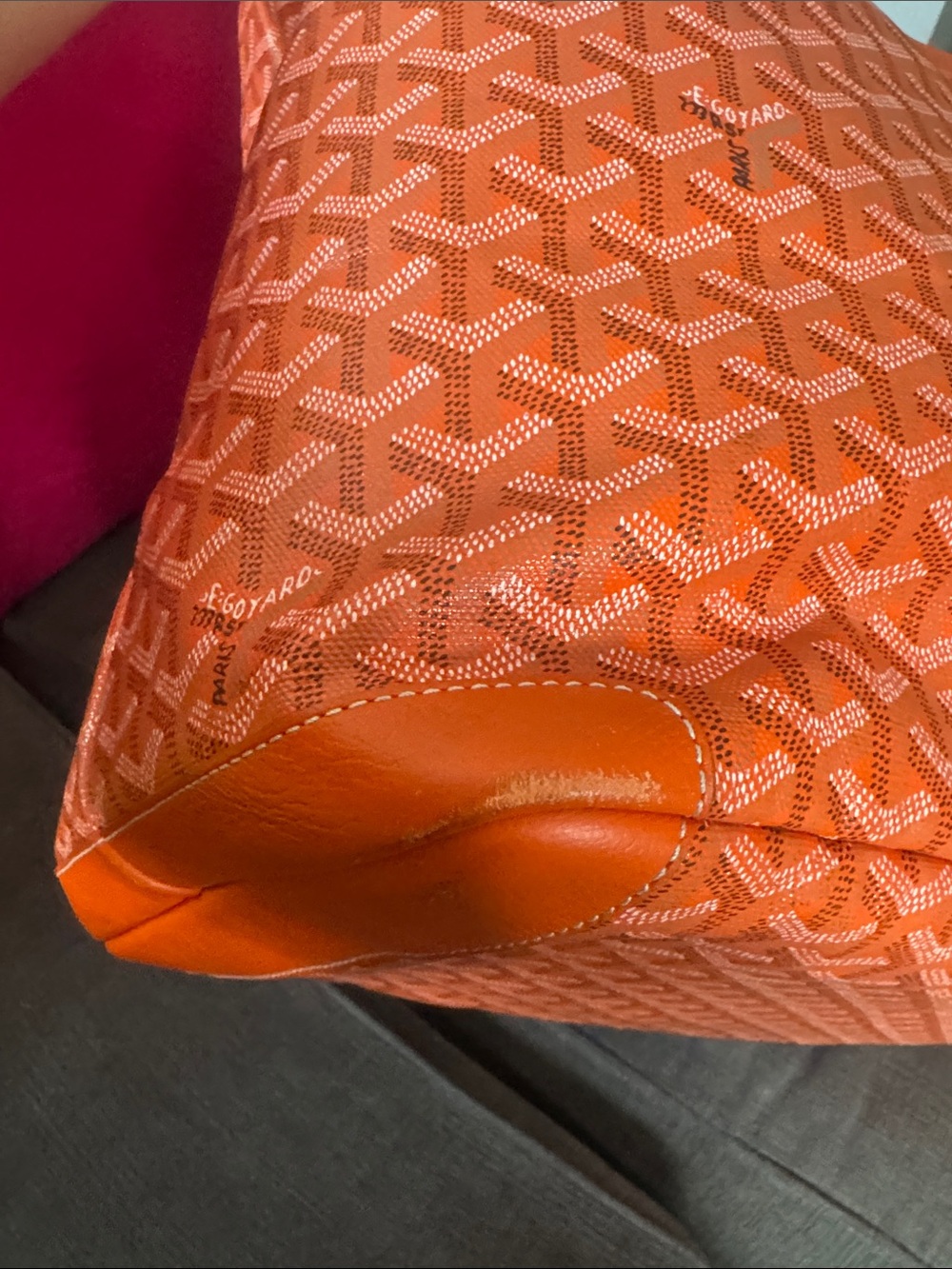 Authentic Goyard Bowling 55- Orange - Picture 7 of 12